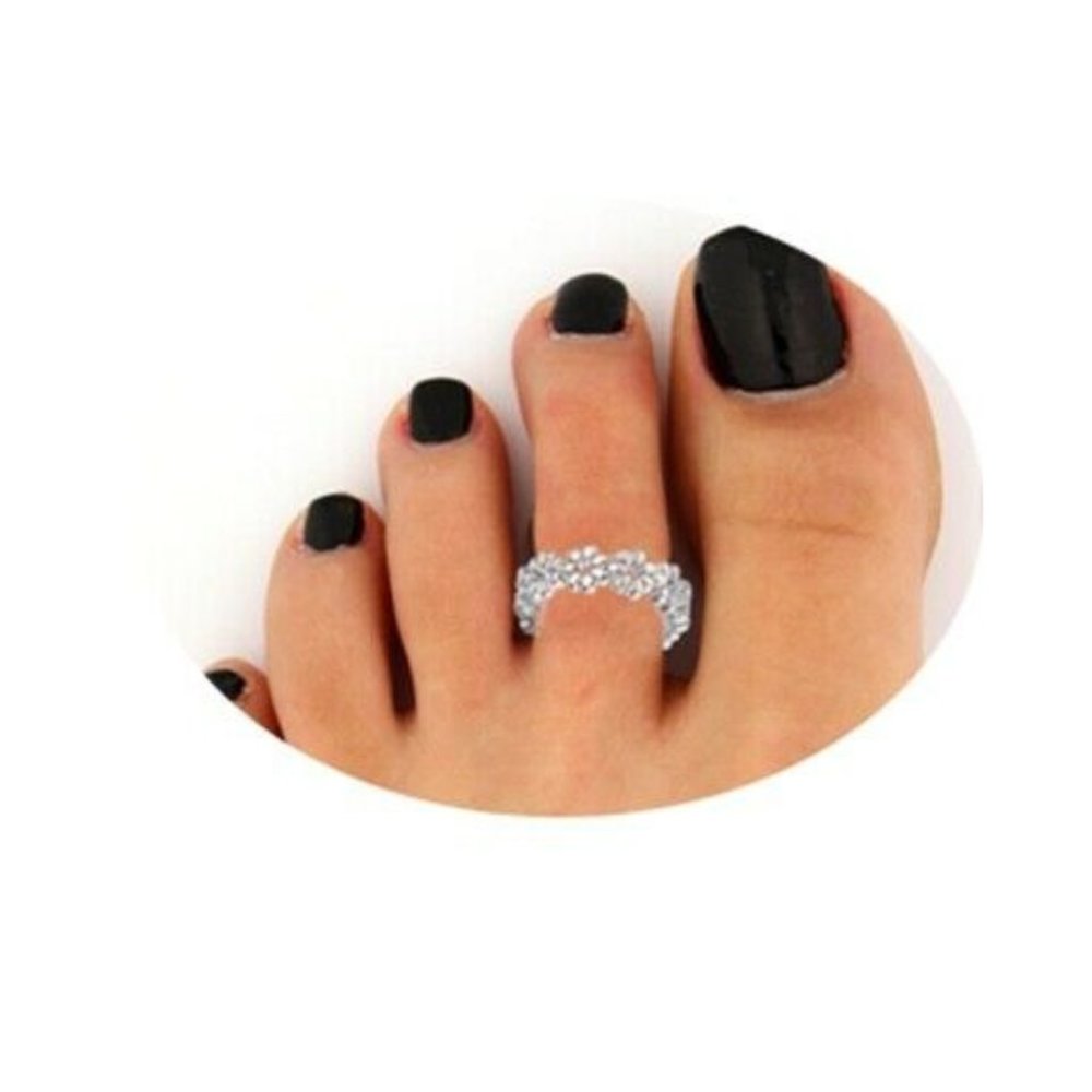 NWOT Silver Flower Toe Ring - Picture 9 of 9